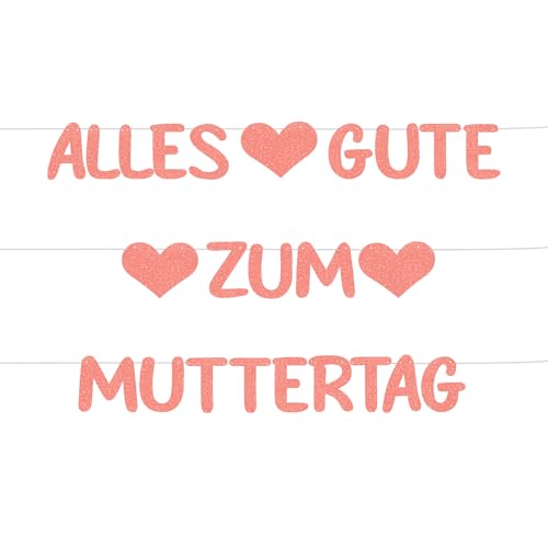 Alles Gute Zum Muttertag Party Girlande Glitzernder H