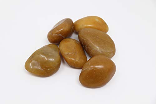 Polierte Kieselsteine Dekosteine Gelb 20kg Von Aquagart I