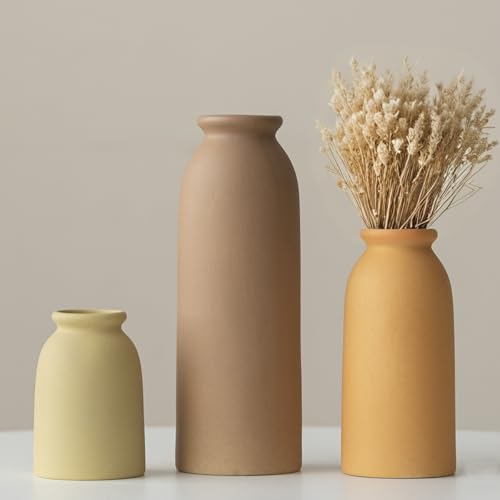 22 Cm Keramik Vasen Set 3er Kleine Blumenvasen
