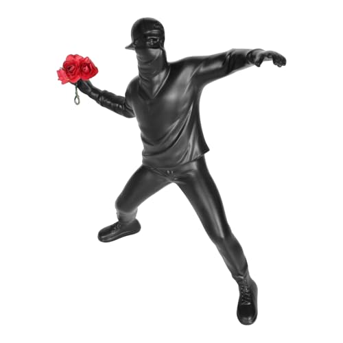 Colexy Banksy Statue Der Blumenwerfer Figur Moderne Street