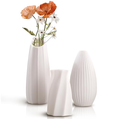 Jnuyisw Keramik Vase 3er Set Nordic Minimalismus Stil