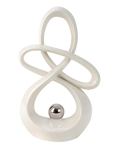 Elegante Skulptur Mit Kugel In Wei H He