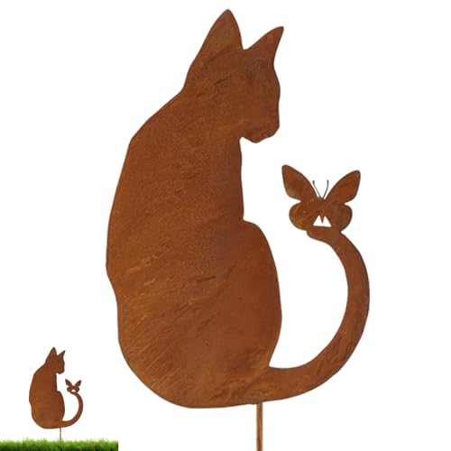 Rostiges Eichh Rnchen Deko Gartenstecker Zum Schraube In