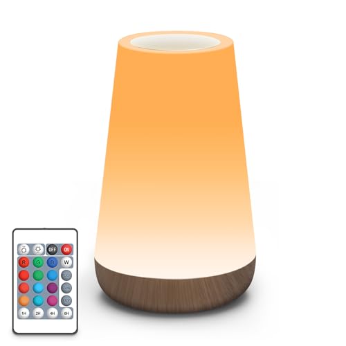 Auxmir Nachttischlampe Touch Dimmbar Rgb Farbwechsel Nachtlicht Kinder