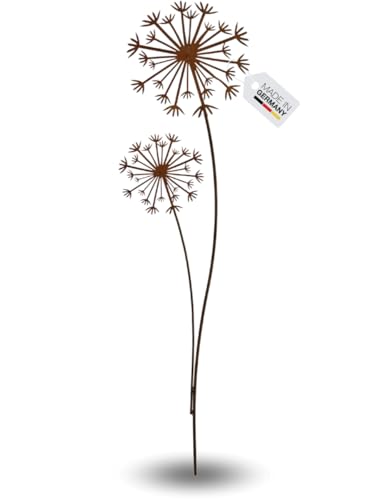 Terma Edelrost Pusteblume Xxl 140 Cm Hoher Gartenstecker