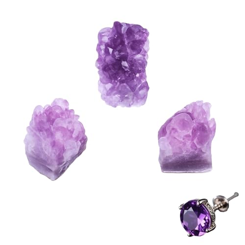 3pcs Amethyst Kristalle 2 5 Cm Natursteine Zur