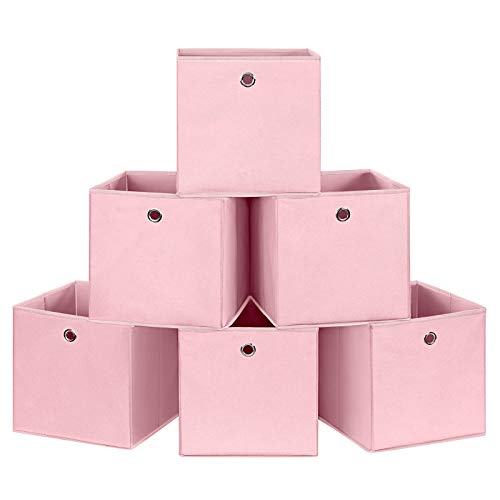 Songmics Aufbewahrungsboxen 6er Set Faltbare Stoffboxen Faltboxen Aus
