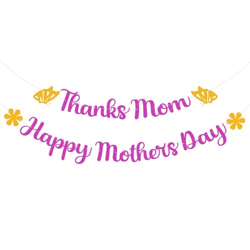 Muttertags Blumen Und Schmetterlings Banner Dekorationen Exquisiter Muttertags