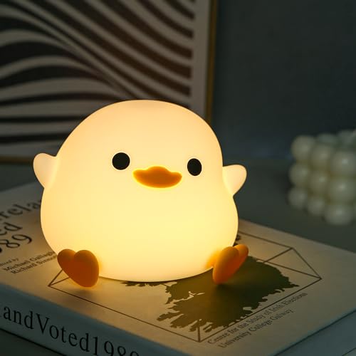 Joflva Led Nachtlicht Kinder Silikon Ente Nachttischlampe Mit