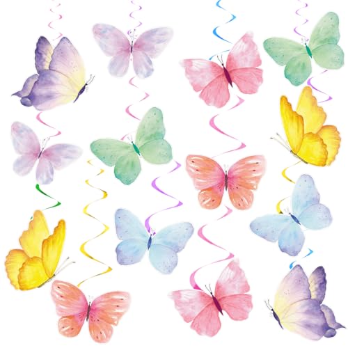 28 Pcs Schmetterling H Ngende Wirbel Geburtstag Deko