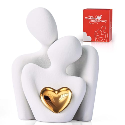 Romantische Paar Statue Wohnzimmer Deko Moderne Keramik Figuren