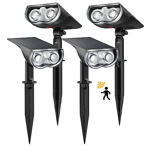 Linkind Solarlampen Solar Strahler Mit Bewegungsmelder 6500k Kaltwei