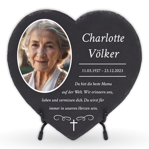 Laublust Personalisierte Grabplatte Als Grabschmuck F R Menschen