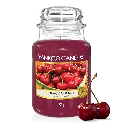 Yankee Candle Duftkerze Im Glas Gro Black Cherry