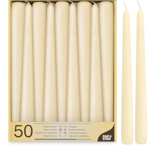 Papstar 50 Leuchterkerzen 2 2 X 25 Cm