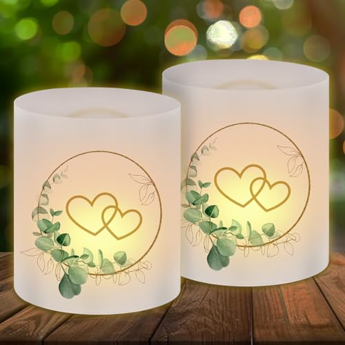 12 Windlicht Tischdeko Hochzeit Eukalyptus Windlichter Eukalyptus Liebe