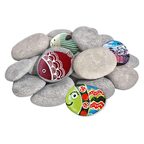 Pacum 20 St Ck Flache Steine Zum Bemalen