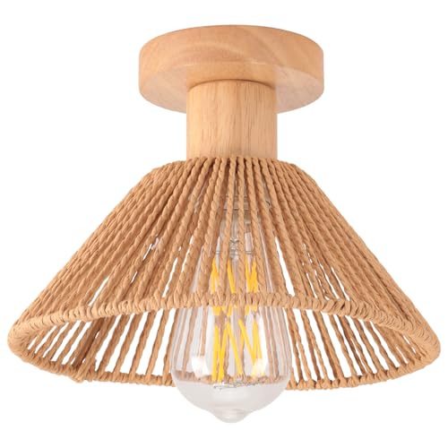 Idegu Retro Deckenleuchte 22cm Vintage Lampe Boho Design