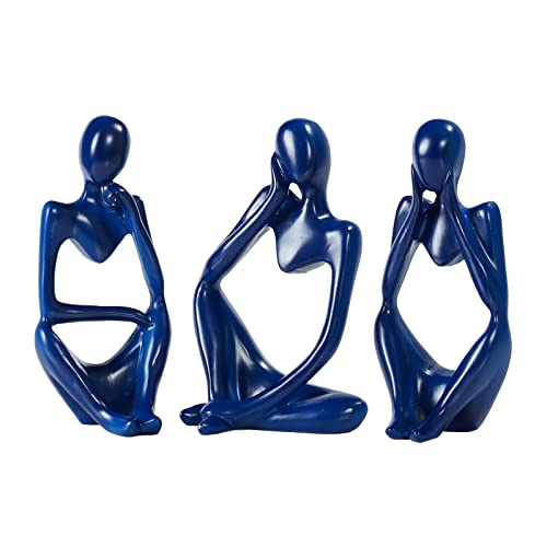 Bmlcgj Thinker Statue Gold Dekor Abstrakte Kunst Skulptur