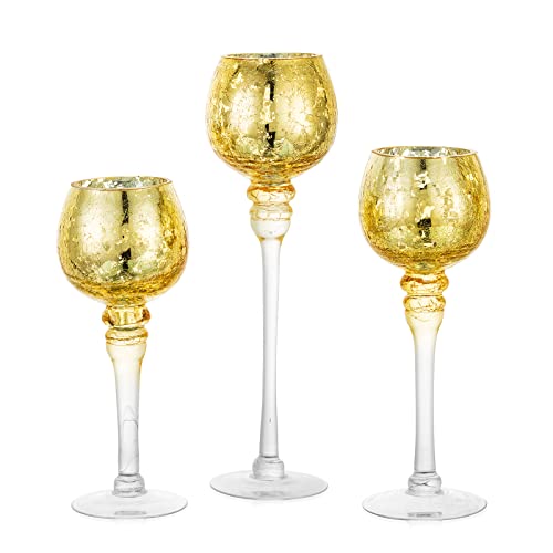 Inweder Teelichthalter Glas Teelicht Kerzenhalter 3 St Ck