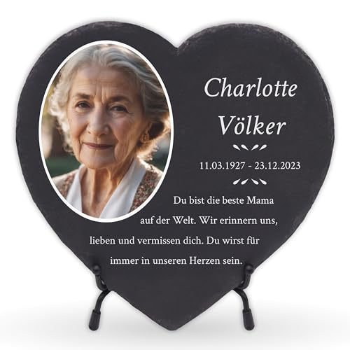 Laublust Personalisierte Grabplatte Als Grabschmuck F R Menschen