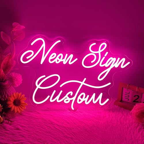 Kaegort Neon Schild Personalisiert Leuchtbuchstaben Individuelle F R
