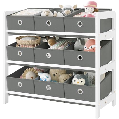 Lestarain Kinderregal Mit 9 Boxen B Cherregal Kinder