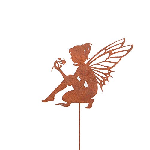 Unus Gartenstecker Elfe Sitzend Klein Gartendeko F R