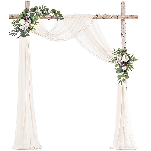Ghope Hochzeitsbogen Vorhang Querbehang Transparente T Ll Hochzeits