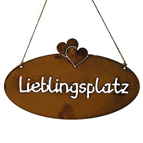 Schild Spruchtafel Rostiges Gartenschild Edelrost Rost Zum H
