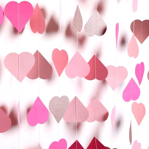 4 St Ck Herz Girlande 4m Liebe H