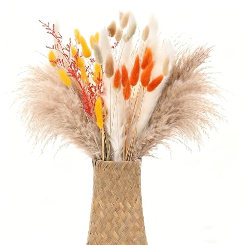 Xialvyu 64 St Ck Trockenblumenstrau Deko 43 Cm