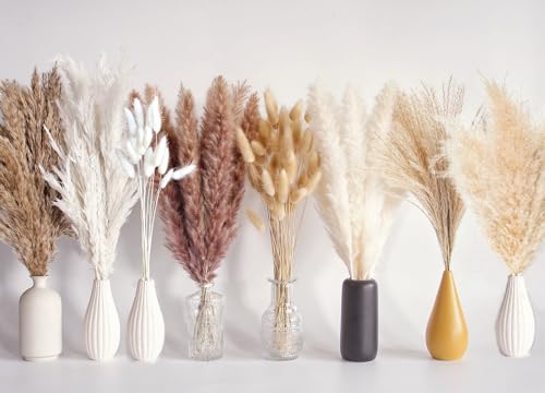 128 St Ck Getrocknetes Pampasgras Bouquet Boho Tischdeko