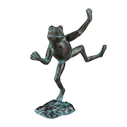 Relaxdays Gartenfigur Frosch Wetterfest Innen Au En Balkon