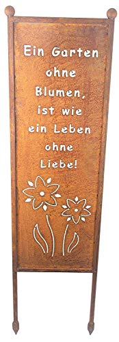Bornh Ft Schild Spruchtafel Gartenschild Edelrost Rost Zum