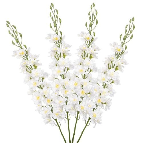 Briful 4er Set K Nstliche Delphinium Kunstblumen Wie