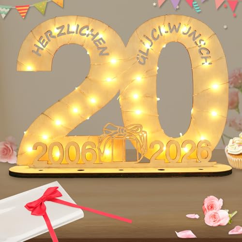 Seutgjie Deko 20 Geburtstag M Dchen Junge 2006