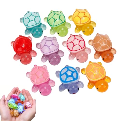 30 St Ck Mini Leuchtende Schildkr Ten Harz
