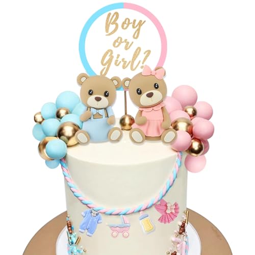Gender Reveal Tortendeko B R Set Boy Or
