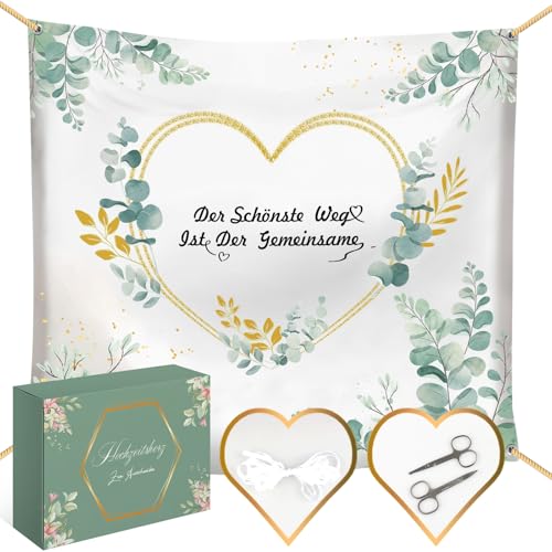 Hochzeitsherz Im Modernen Boho Stil Geschnitten 200x180cm Hochzeitslaken