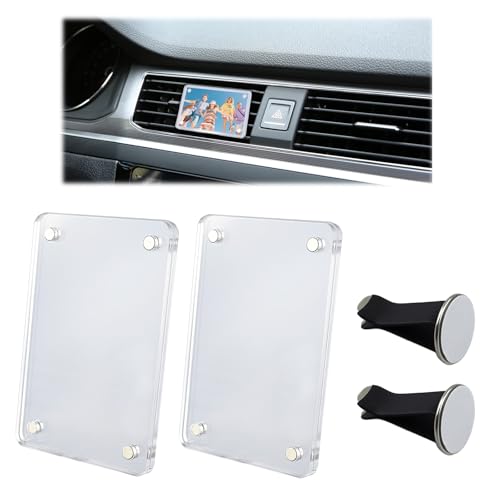 Ninessjly 2er Set Auto Bilderrahmen L Ftung Magnetischer