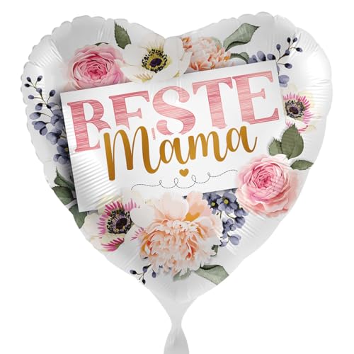 Folienballon Beste Mama Blumen Ballon Muttertag Deko Geschenk