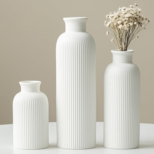 25 Cm Keramik Vasen Set 3er Kleine Blumenvasen