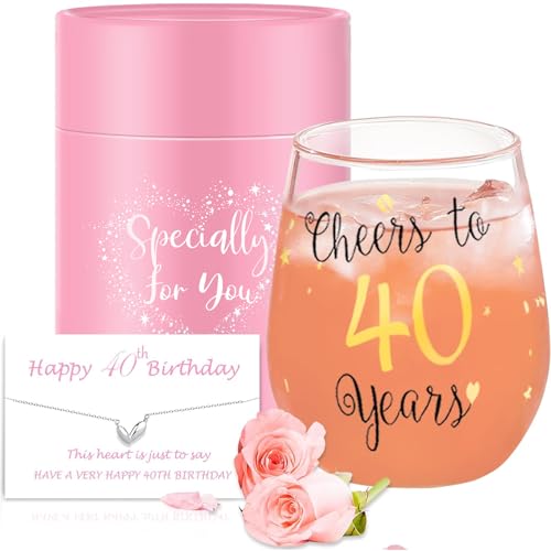 Yalucky Golden Stemless Weingl Ser Cheers Zu 30th