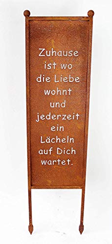 Bornh Ft Schild Spruchtafel Gartenschild Edelrost Rost Zum