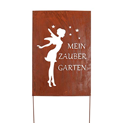 Unus Gartendeko Gartenstecker Aus Edelrost Metall Garten Schild