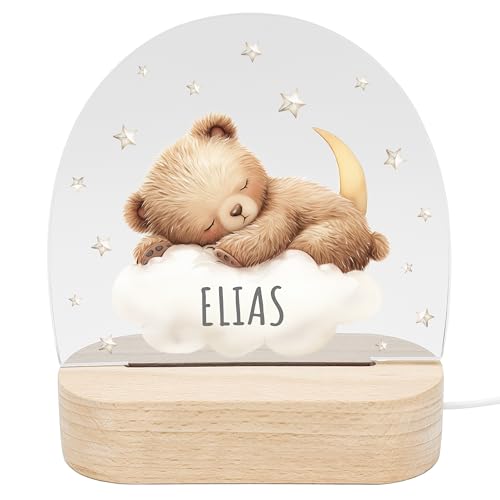 Del M Unique Personal Nachtlicht Baby Personalisiert Nachttischlampe