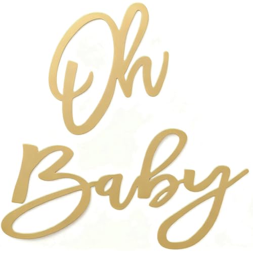 Tangbohu Goldene Oh Baby Buchstaben Taufe Dekoration Personalisierte
