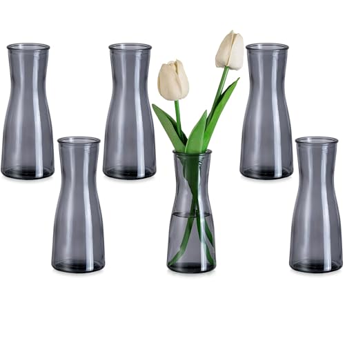 Glasseam Glas Kleine Vasen F R Tischdeko Grau