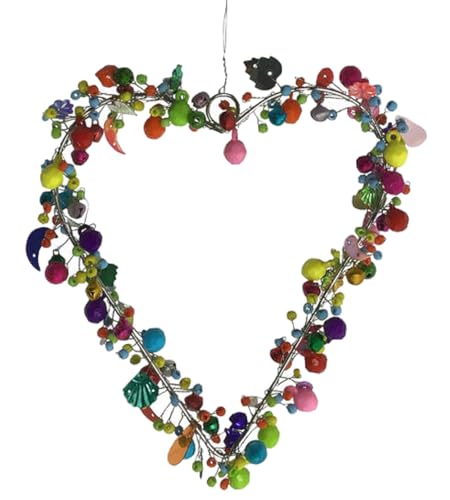 Itsisa Drahtherz Perlenherz Bunt Zum Aufh Ngen 15x14